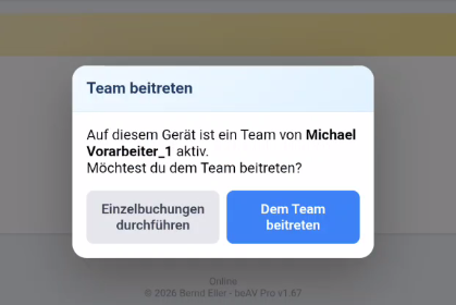 Dem Team beitreten